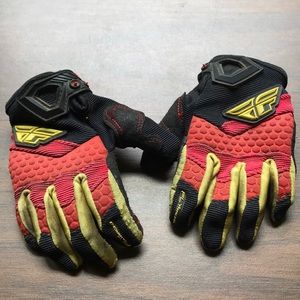 Pair of motox riding gloves